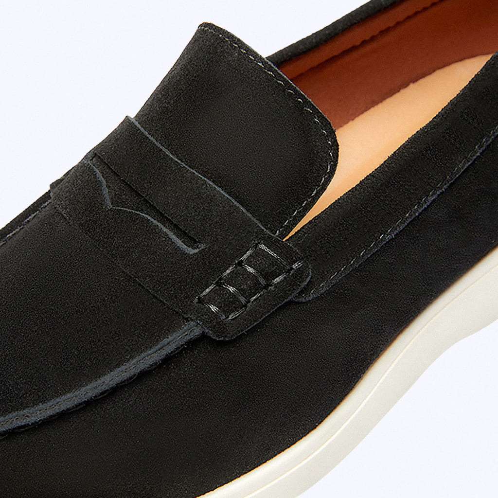 Mocassim Camurça Neri