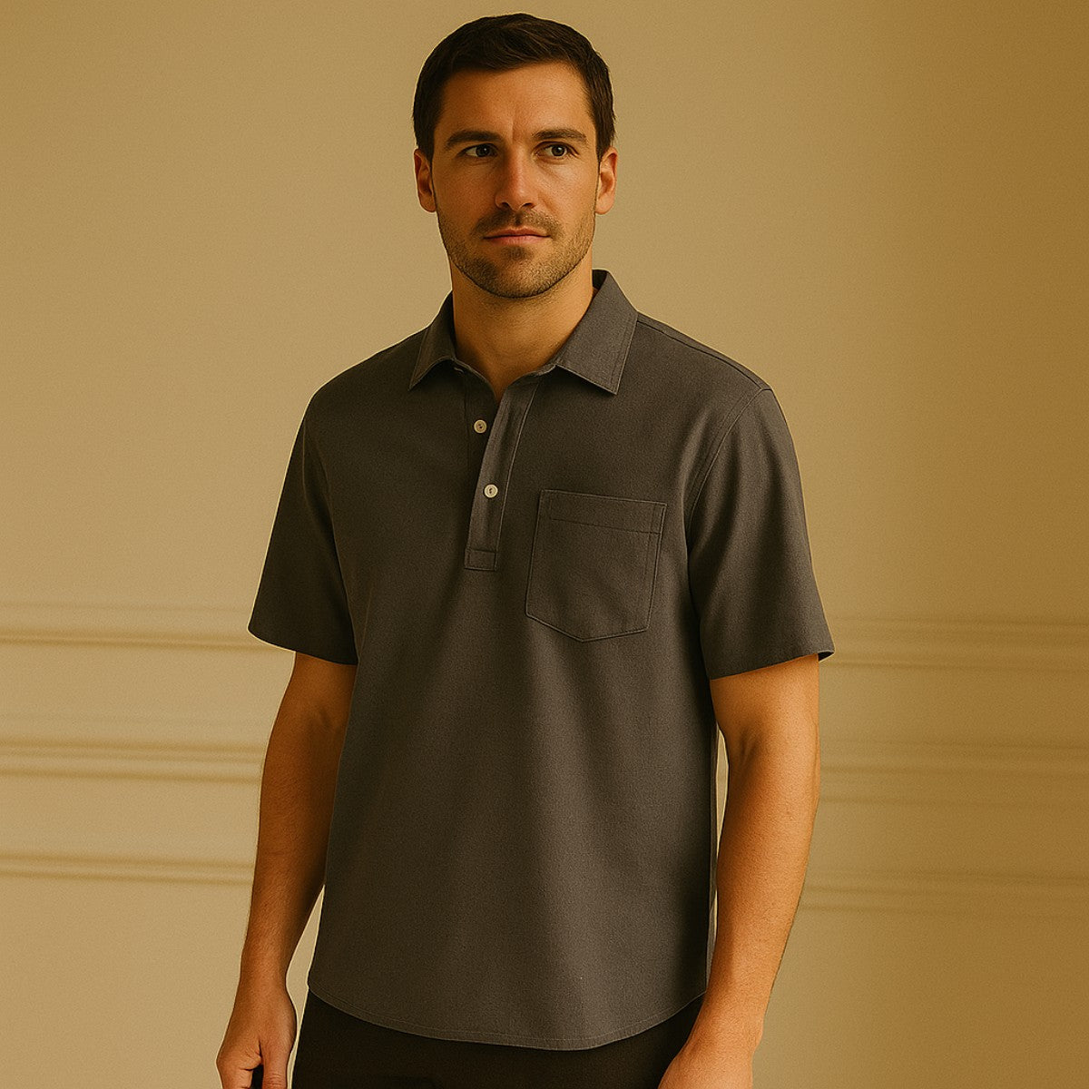 Camisa Polo de Linho Casablanca