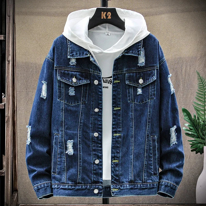 Jaqueta Jeans Masculina Lorennzi British