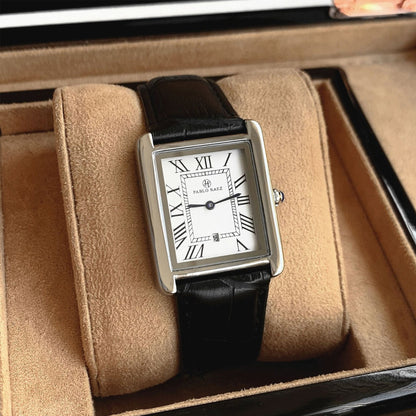 Relógio de Couro Retangular Raez Atempori