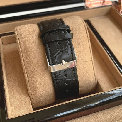 Relógio de Couro Retangular Raez Atempori