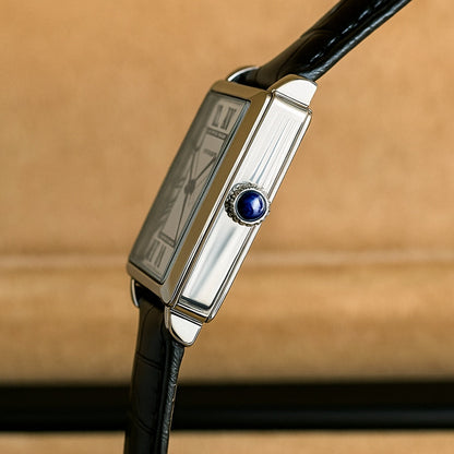 Relógio de Couro Retangular Raez Atempori