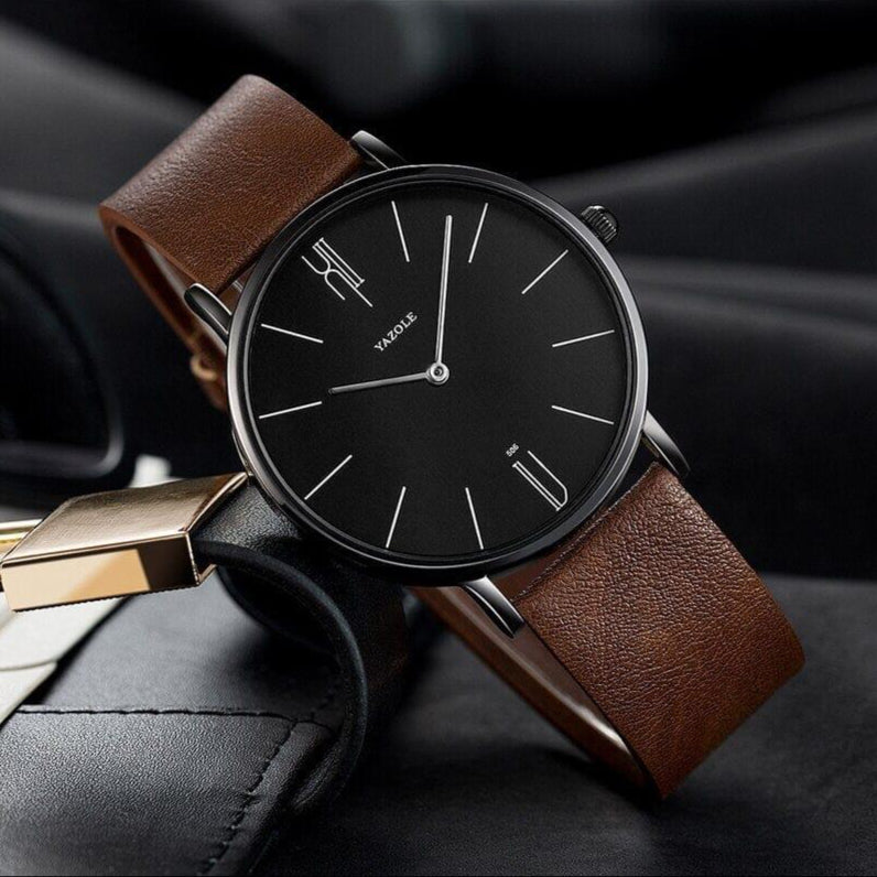 Relógio de Couro Old Money Civano